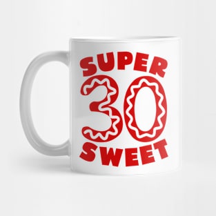 Super Sweet 30 Donut Mug